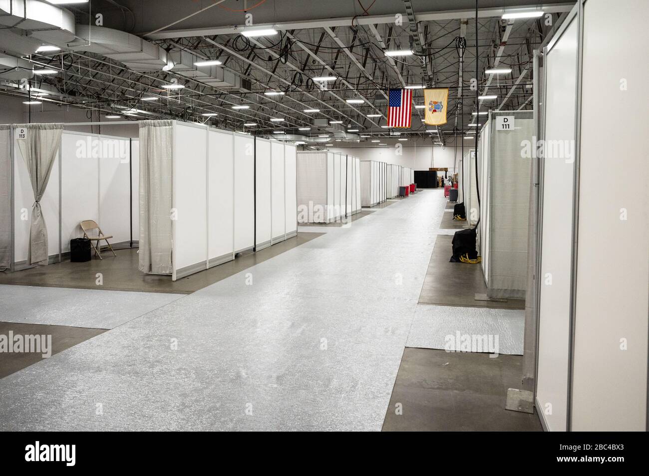 An interior view of the Field Medical Station at the Meadowlands