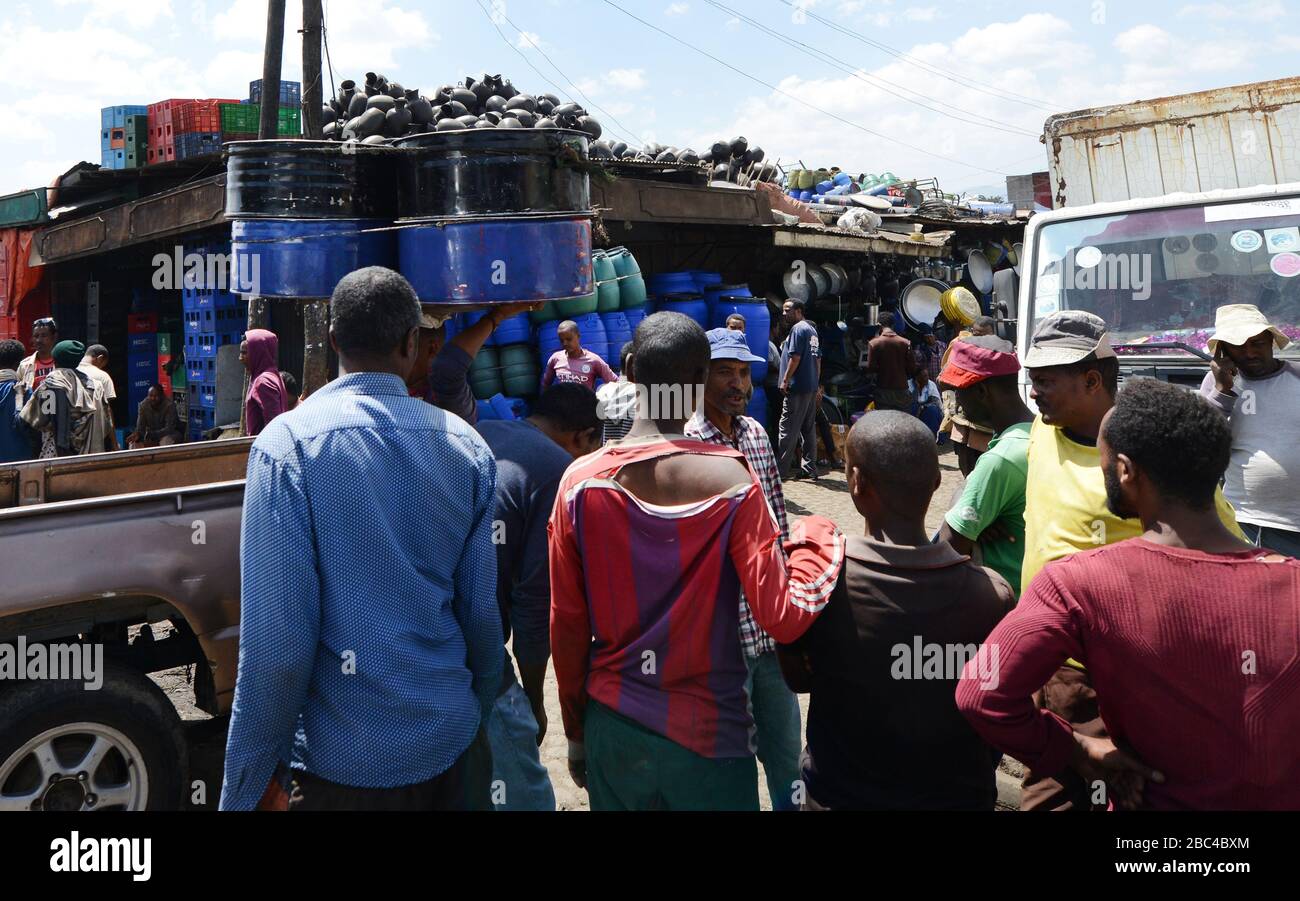 The Mercato market in Addis Ababa is one of the largest open air