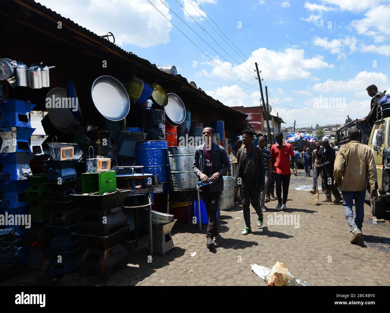The vibrant Mercato market in Addis Ababa is one of the largest open