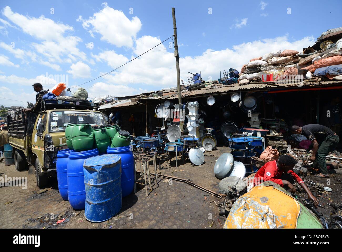 The vibrant Mercato market in Addis Ababa is one of the largest open
