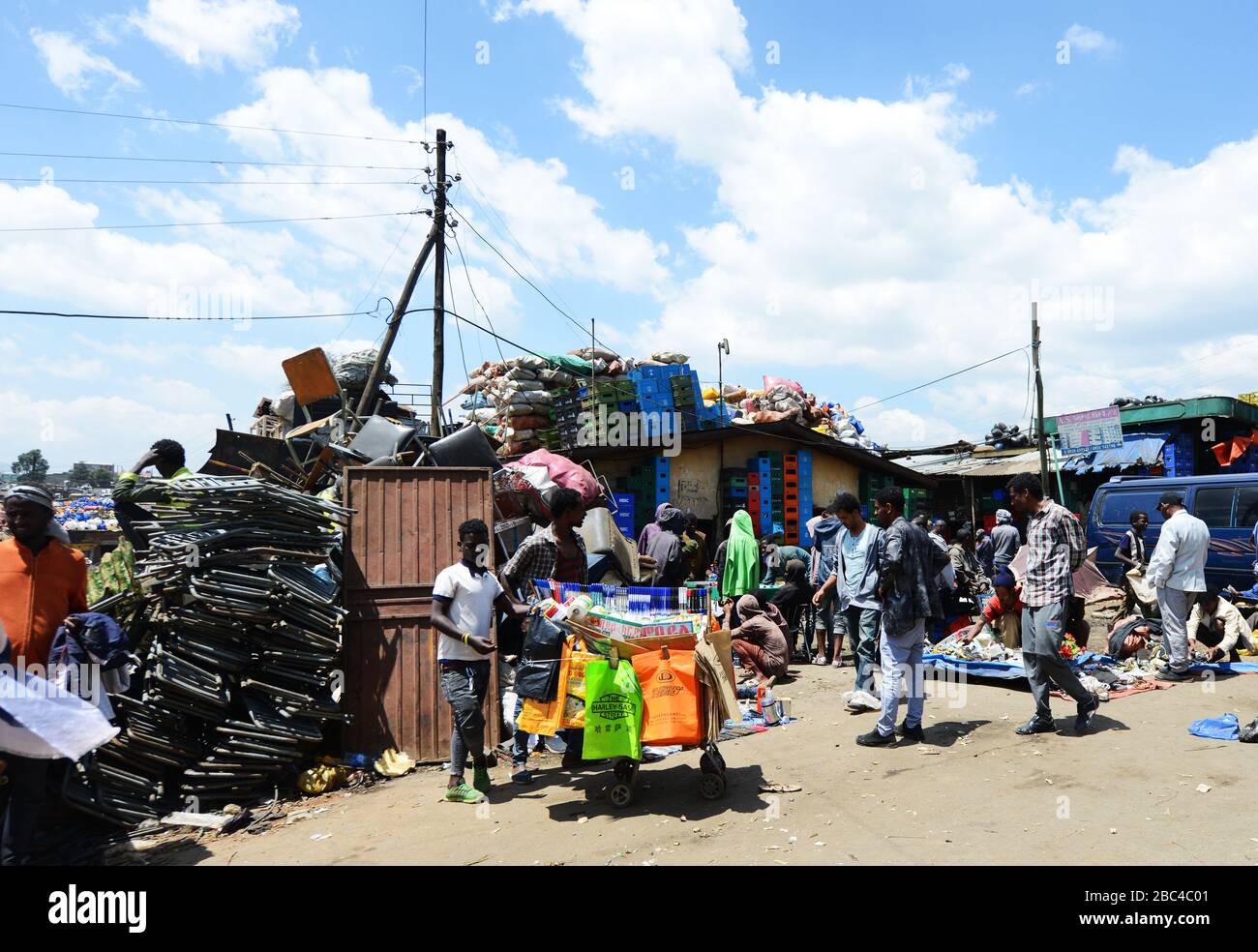 The vibrant Mercato market in Addis Ababa is one of the largest open
