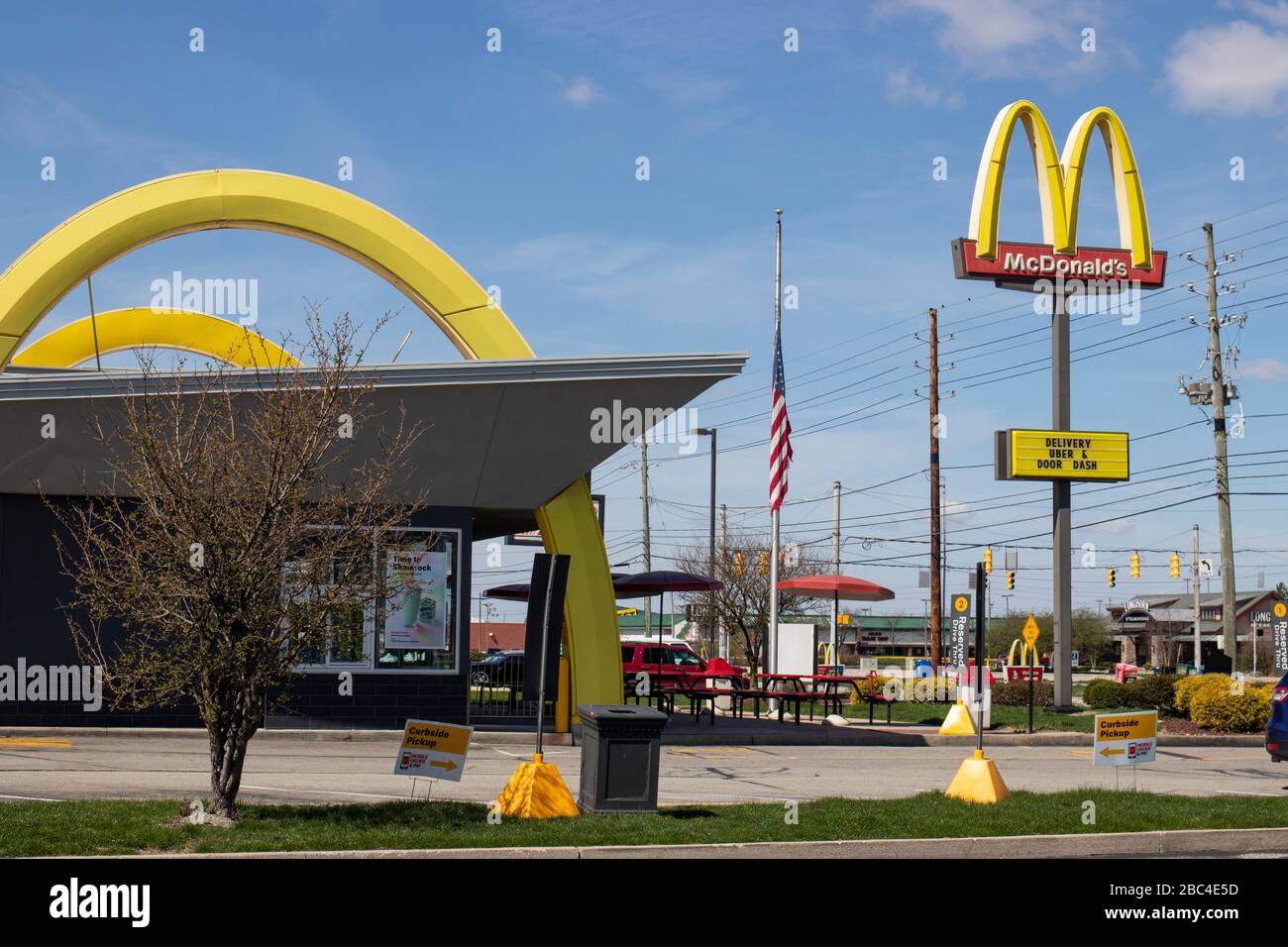 Indianapolis - Circa April 2020: McDonald's Restaurant. McDonald's is ...