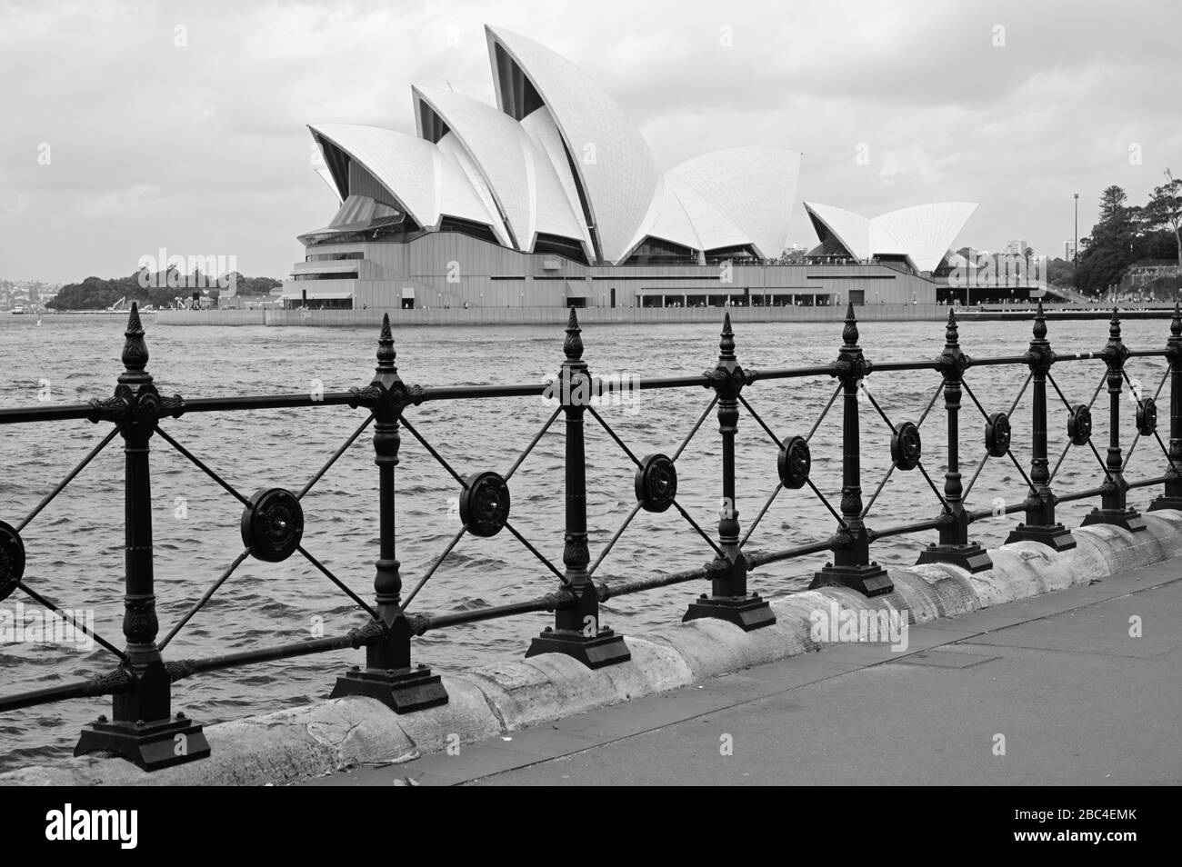 The famous Opera House seen from the Rocks, Sydney Harbour AU Stock Photo