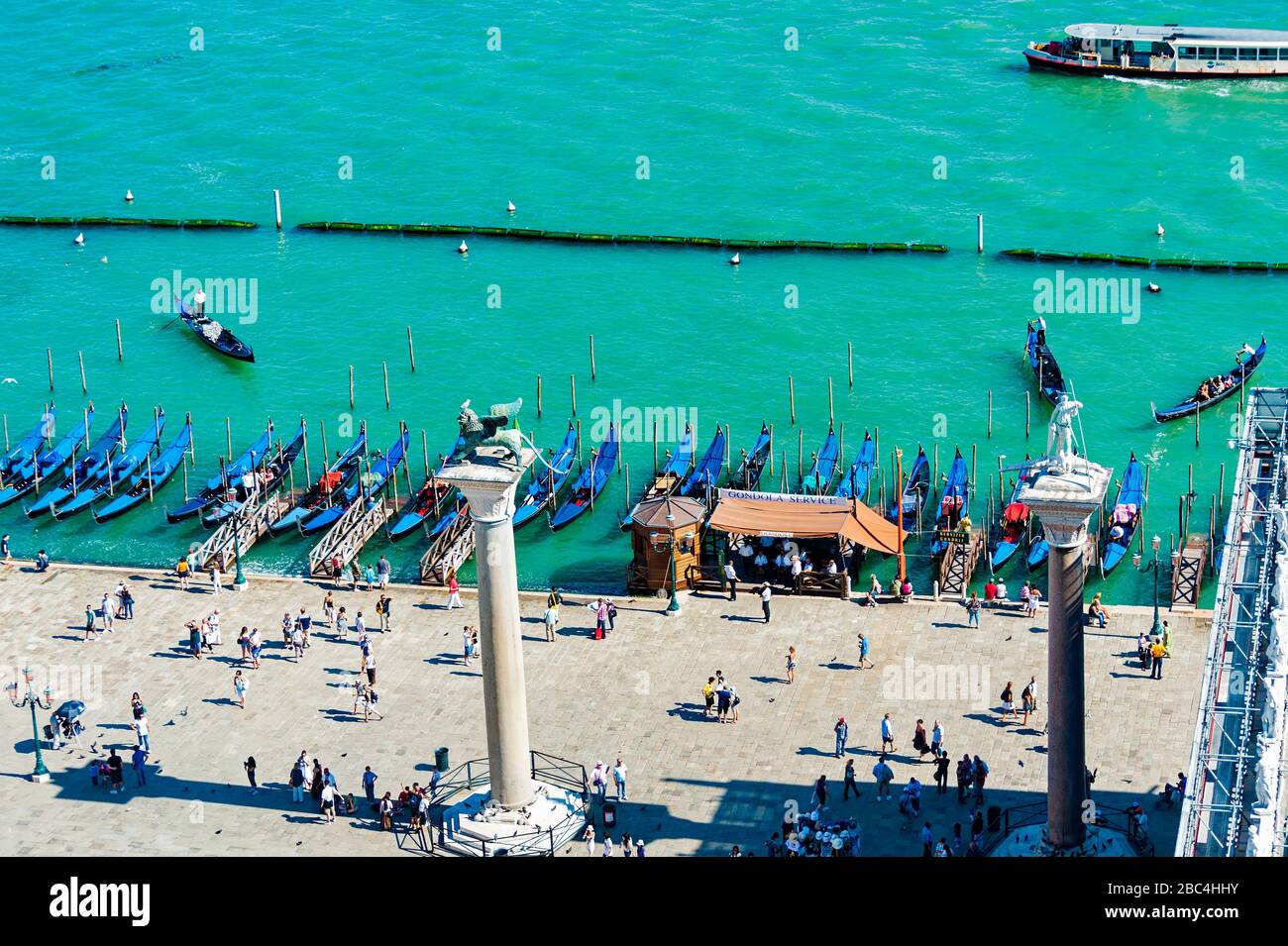 Gondolas on the banks of the Lagoon in Venice Stock Photo - Alamy