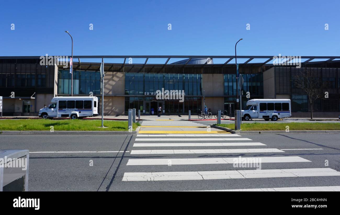 Ed Roberts Campus, community center for disability education. The Universal Design architecture gives access to those with disabilities. Berkeley, CA. Stock Photo