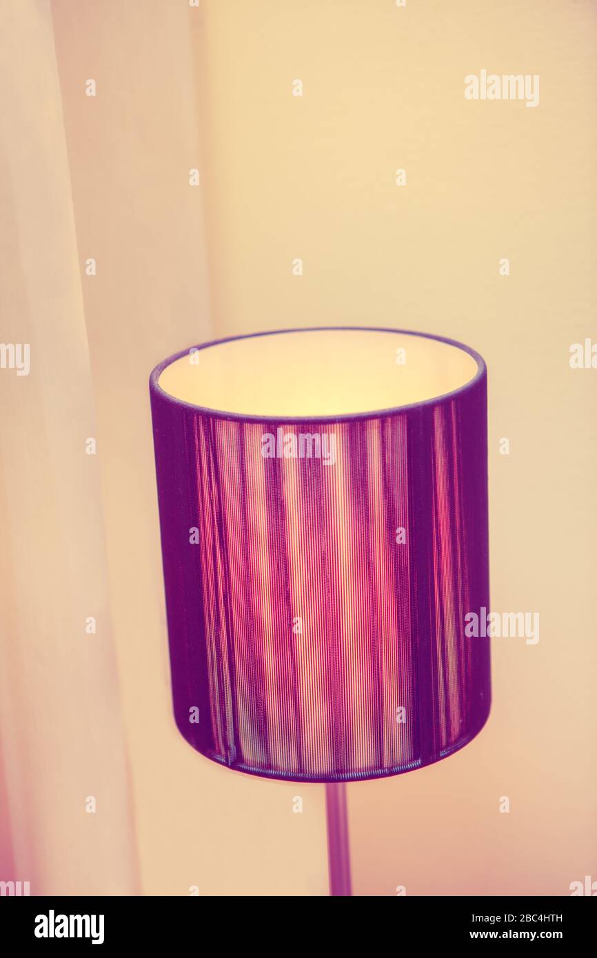 modern lampshade in the bedroom Stock Photo - Alamy