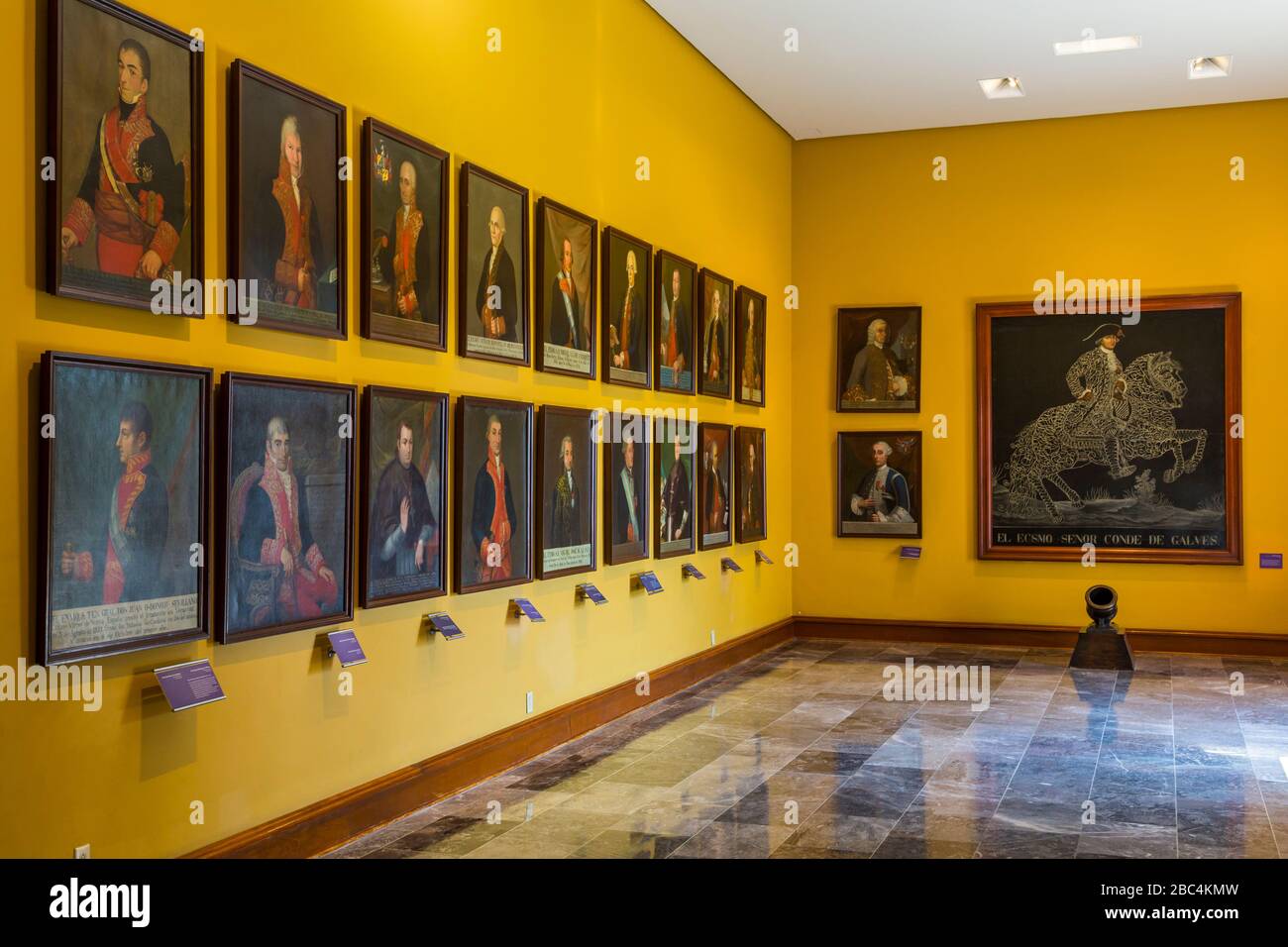 Chapultepec Castle, in Mexico City, was once home to Emperor Maximilian I and to Mexican Presidents.  It is now the National Museum of History. Stock Photo