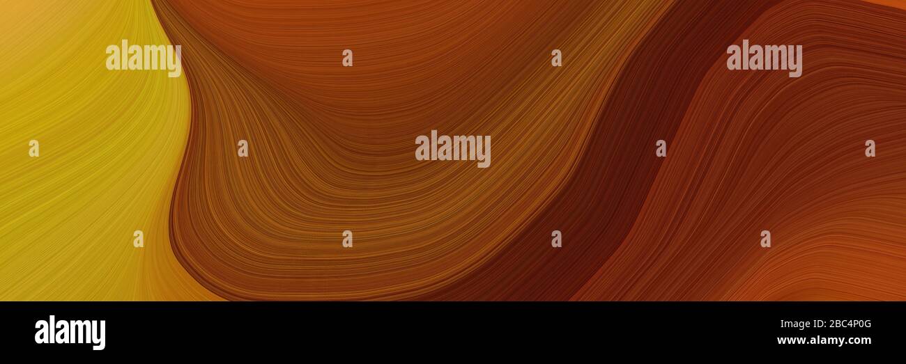 abstract decorative header design with chocolate, golden rod and dark ...