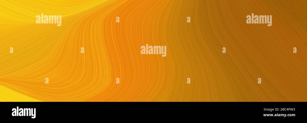 abstract surreal designed horizontal header with golden rod, dark ...