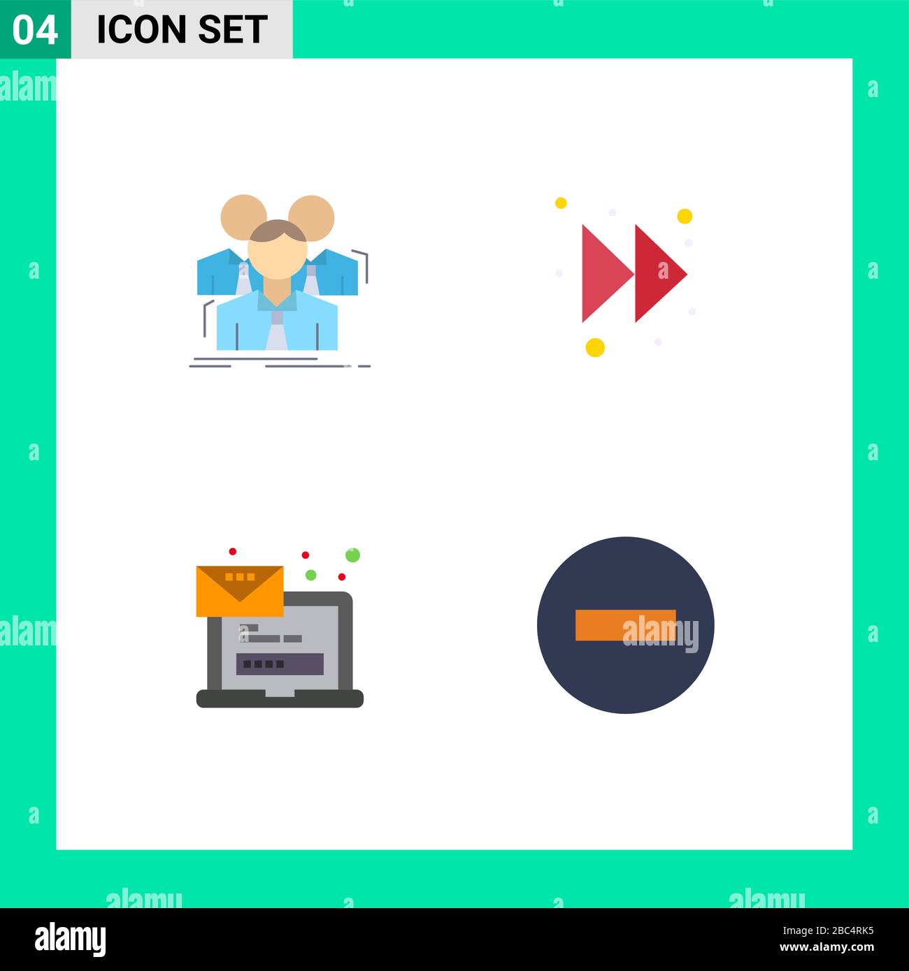 https://c8.alamy.com/comp/2BC4RK5/group-of-4-modern-flat-icons-set-for-team-email-meeting-forward-message-editable-vector-design-elements-2BC4RK5.jpg