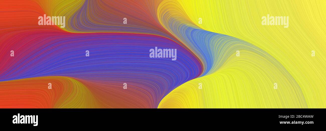 abstract dynamic curved lines decorative horizontal header with pastel ...