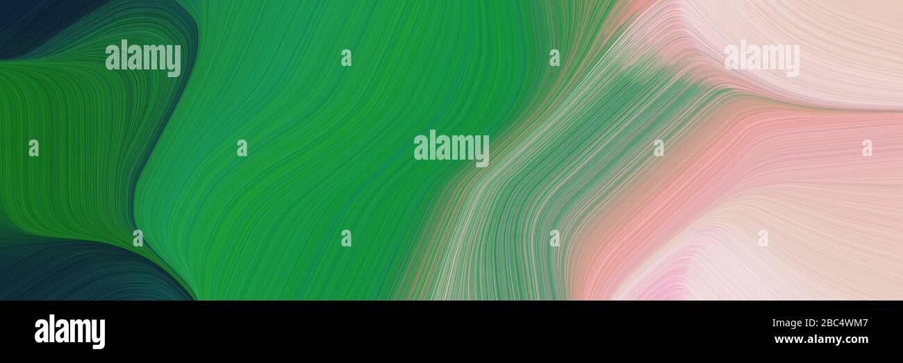 abstract dynamic curved lines surreal horizontal header with pastel ...