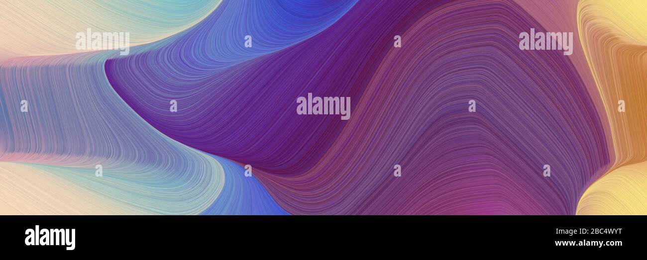 abstract dynamic curved lines colorful horizontal header with dark ...