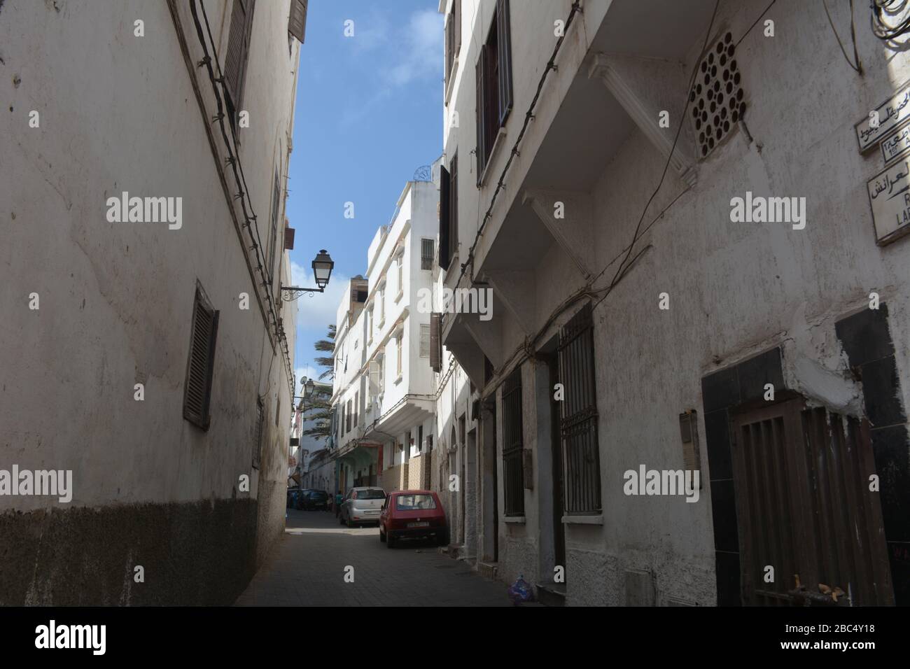 Rue Larache, a narrow street in the historic medina of Casablanca