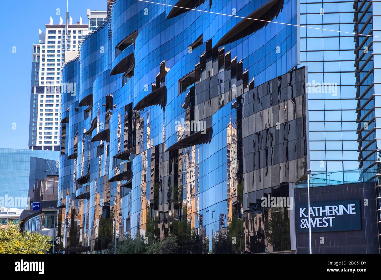 Glass Building Johannesburg South Africa High Resolution Stock