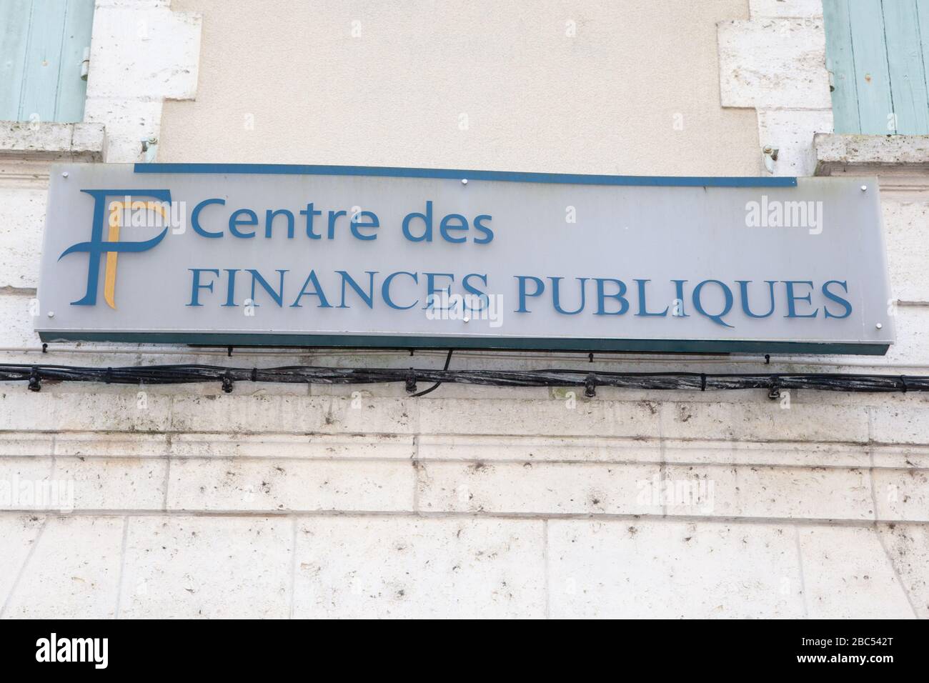 Bordeaux , Aquitaine / France - 03 03 2020 : centre des Finances Publiques logo sign building office French public finance administration Stock Photo
