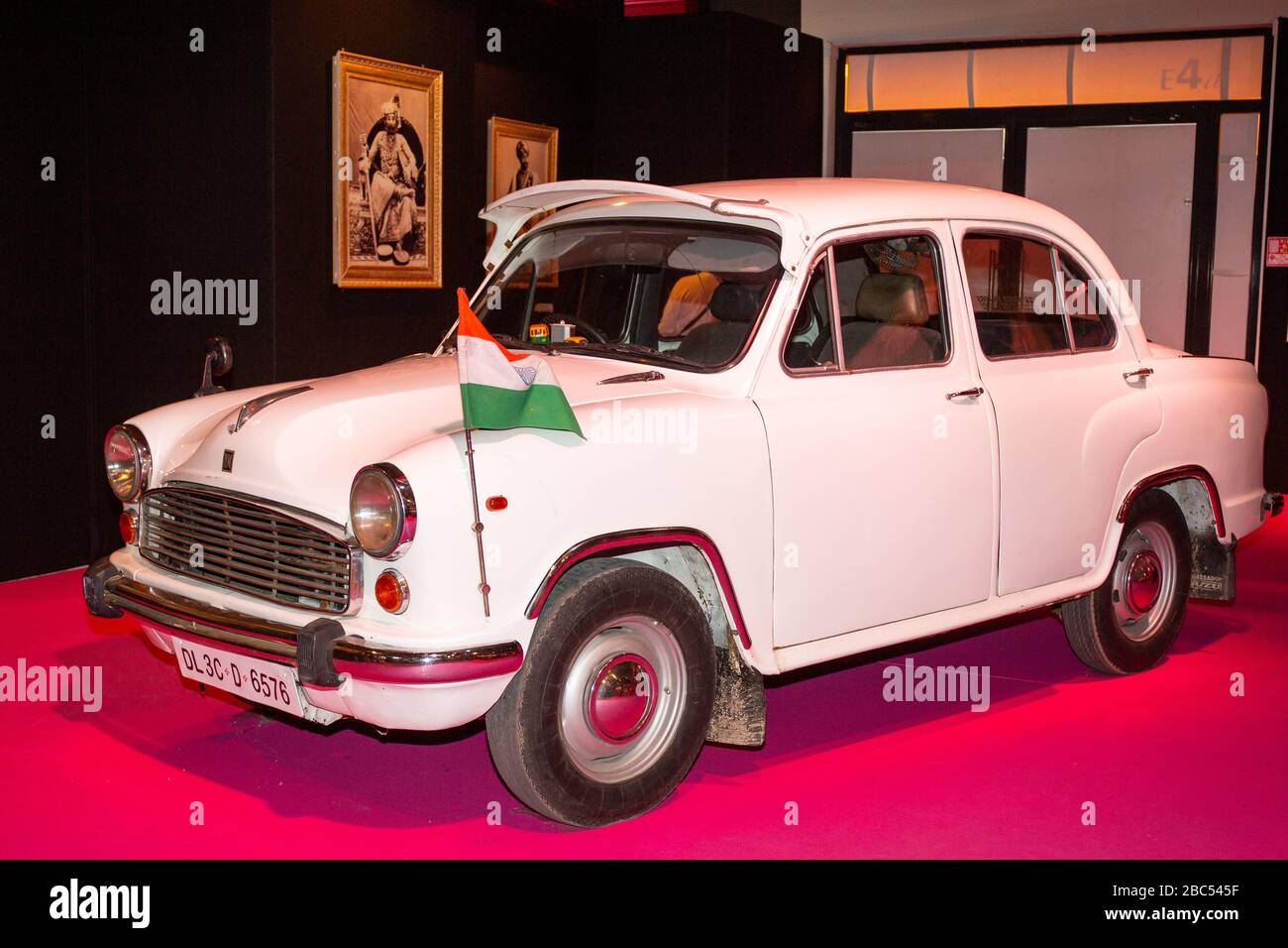 Bordeaux , Aquitaine / France - 03 03 2020 : Ambassador Hindustan car vintage typical vehicle of India Stock Photo