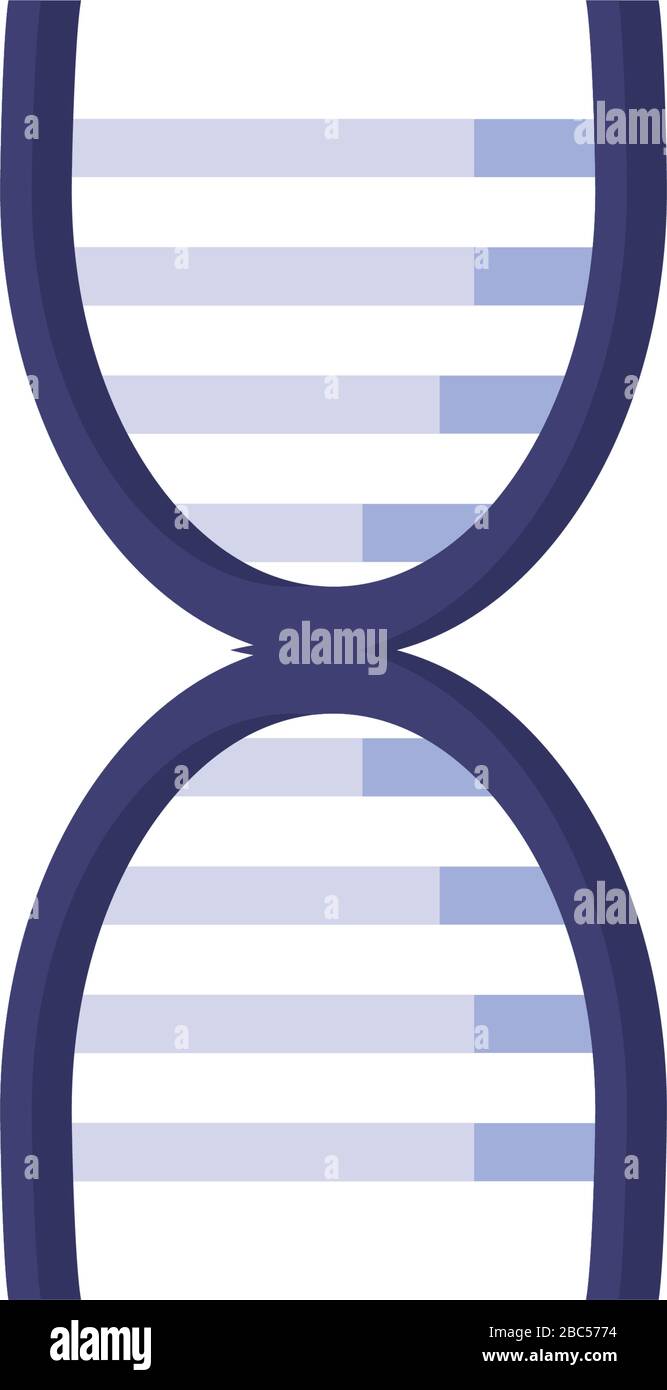 Dna structure flat style icon design, Chromosome science molecule ...