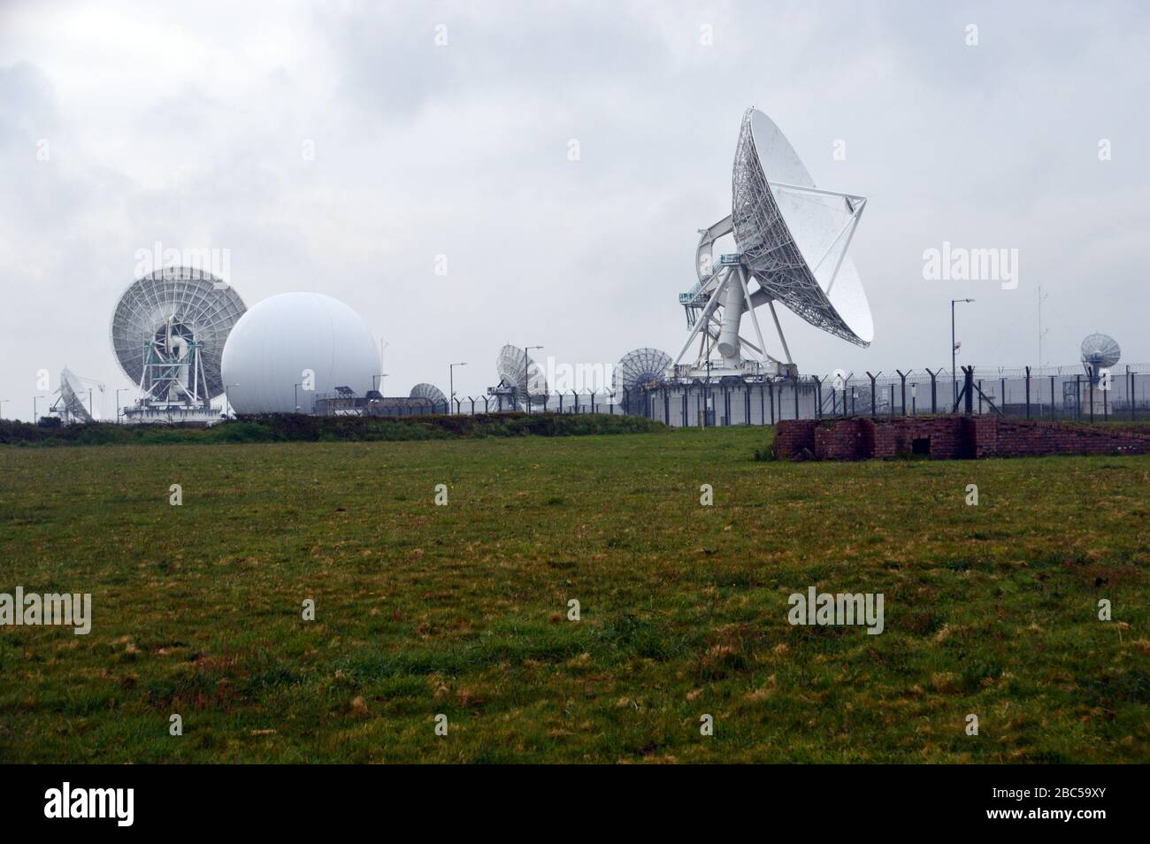 GCHQ Bude Radar Listening Station on the South West Coastal Path, North