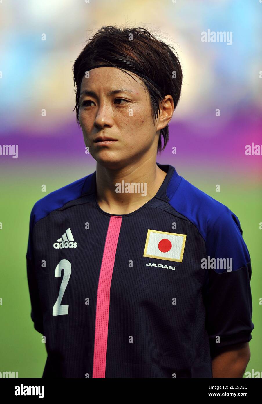 Japan's Yukari Kinga during the Japan v Canada, Womens Football, First Round, Group F match at the City of Coventry Stadium, Coventry. Stock Photo