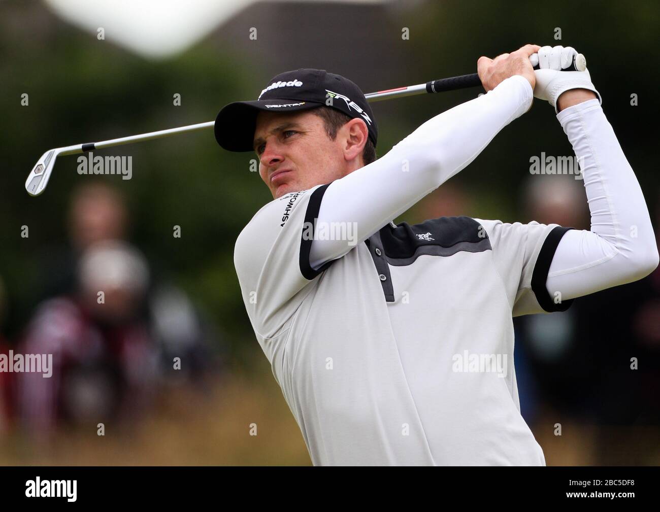 England's Justin Rose on the 7th fairway Stock Photo