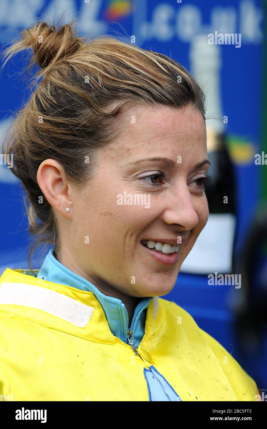 Jockey Hayley Turner after victory on Caledonia Lady in the Coral