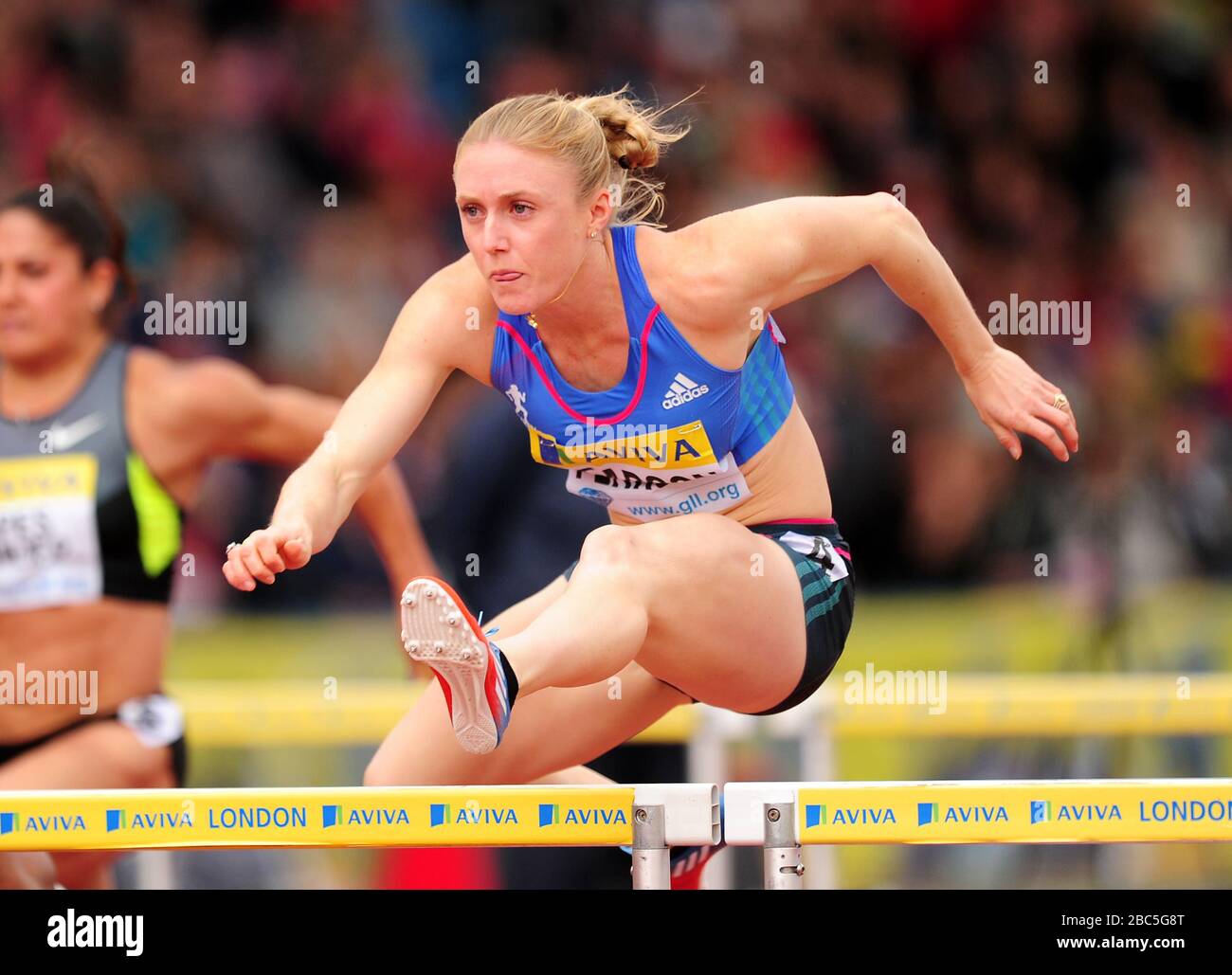 Australia's Sally Pearson during the Women's 100 Metres Hurdles Stock ...