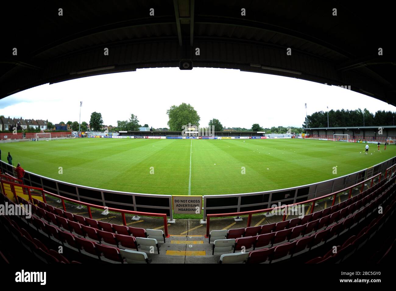 A view of The Cherry Red Records Stadium, home of AFC Wimbledon Stock Photo