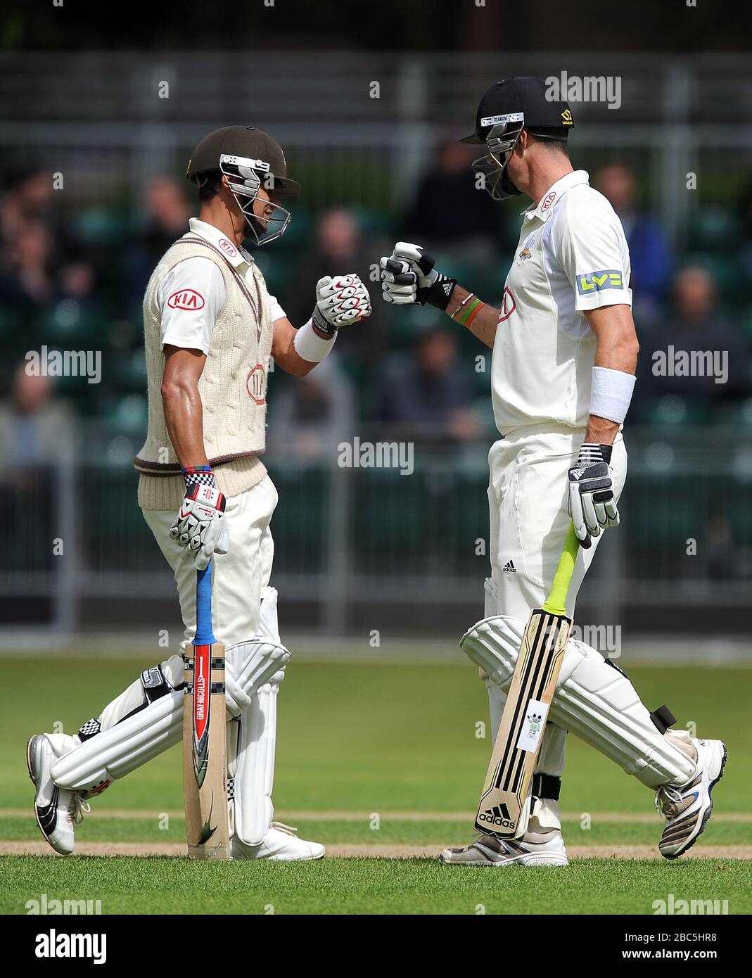 Surrey S Zander De Bruyn L And Kevin Pietersen Stock Photo Alamy