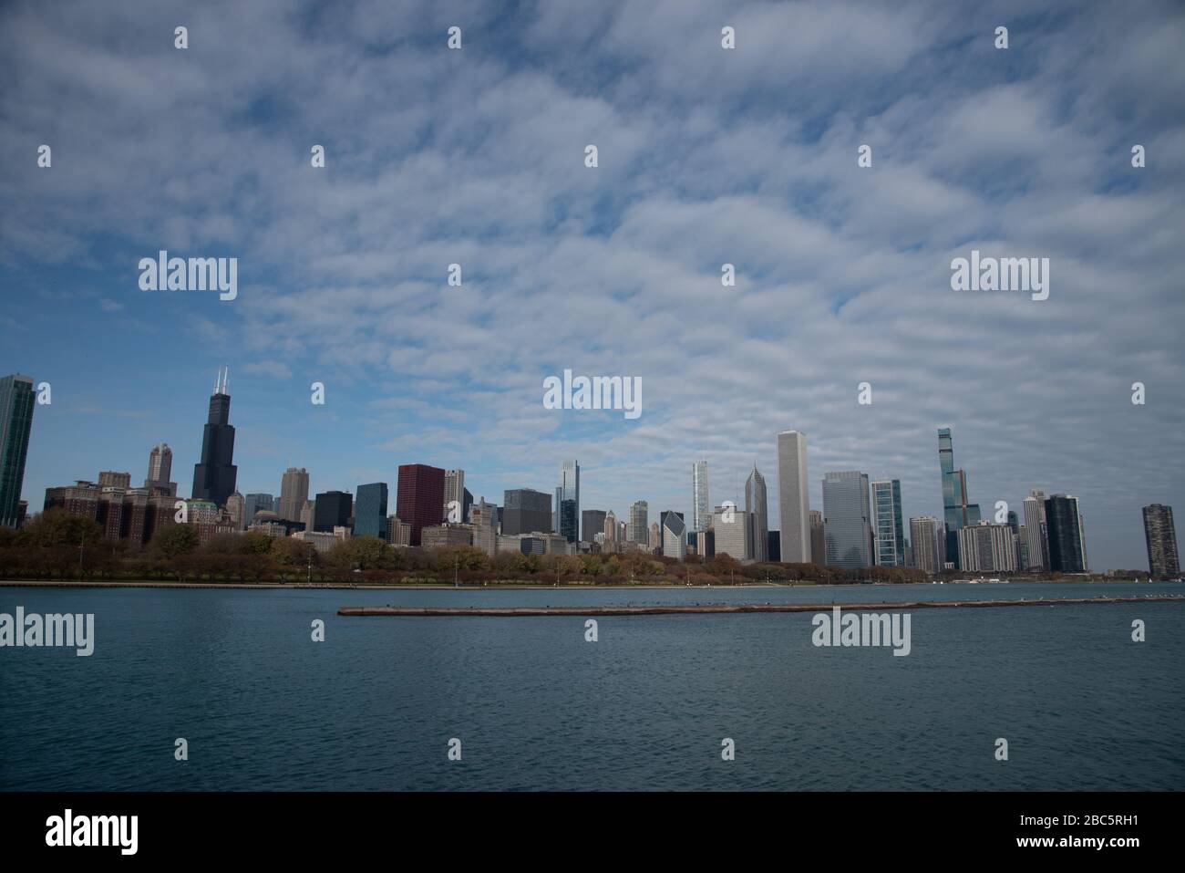 Downtown views of Chicago, the third most populated city in the US
