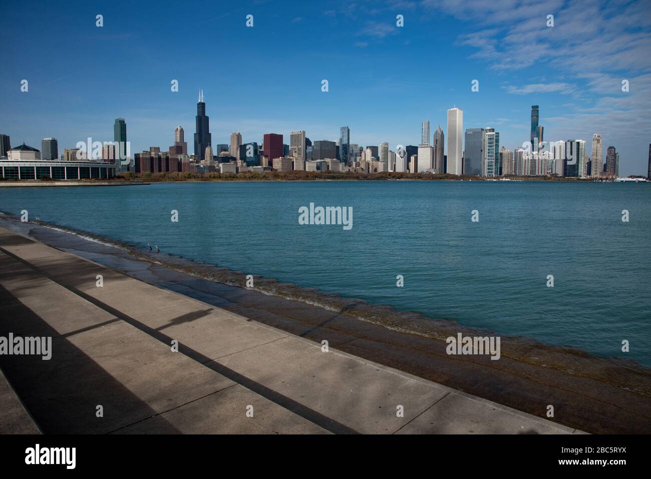 Downtown views of Chicago, the third most populated city in the US