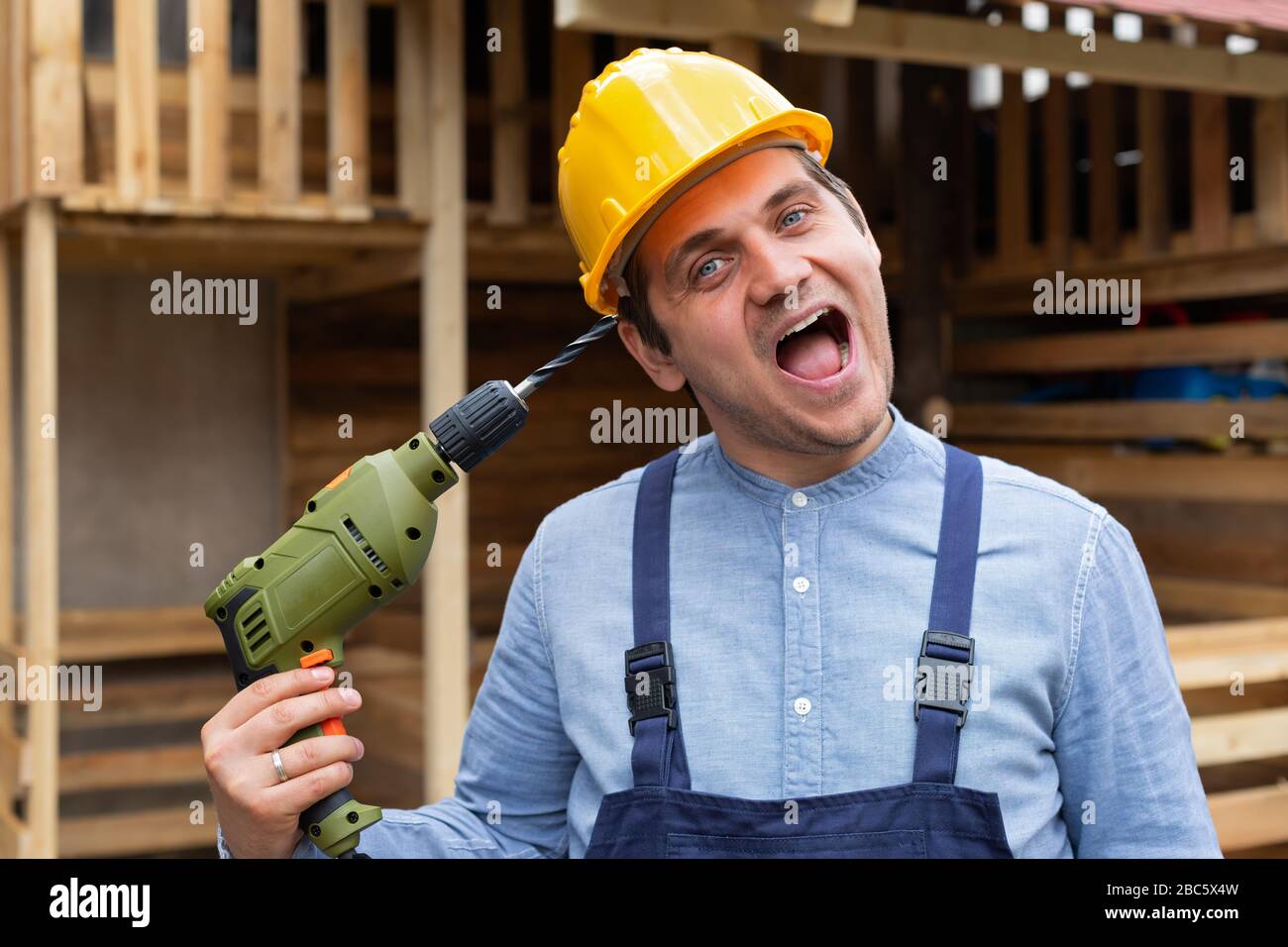 work equipment and electric drill 