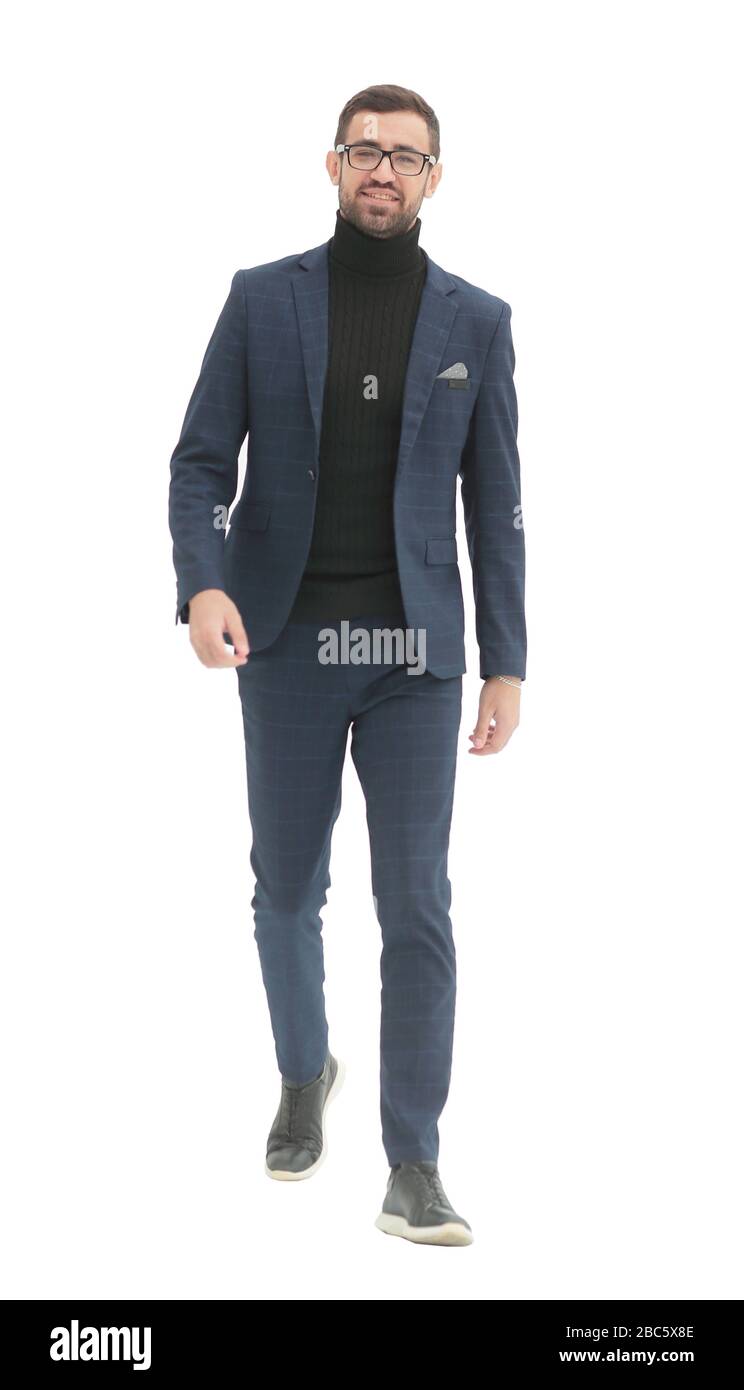 Businessman taking step forward hi-res stock photography and images - Alamy