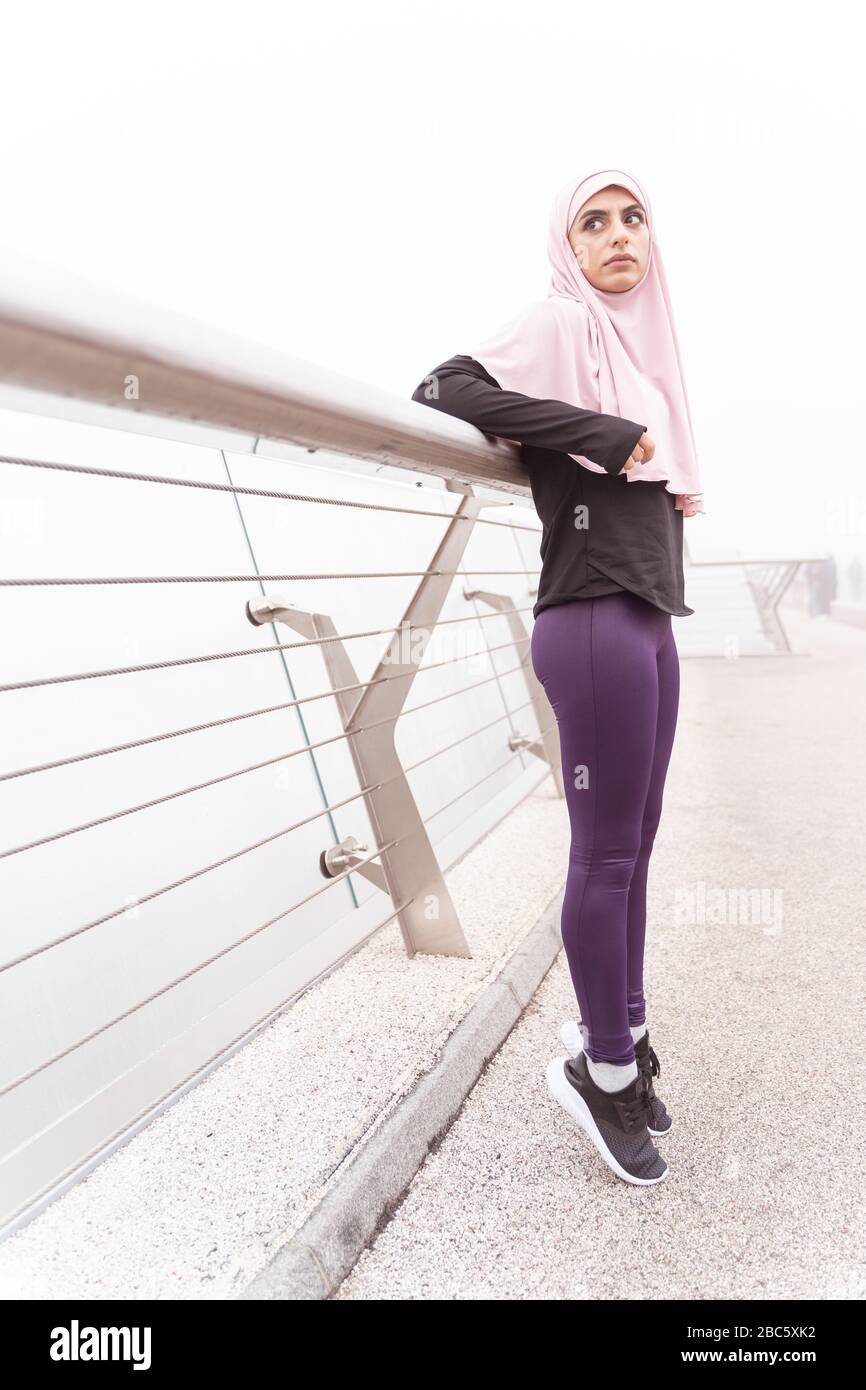 Serious woman in hijab hi-res stock photography and images - Alamy