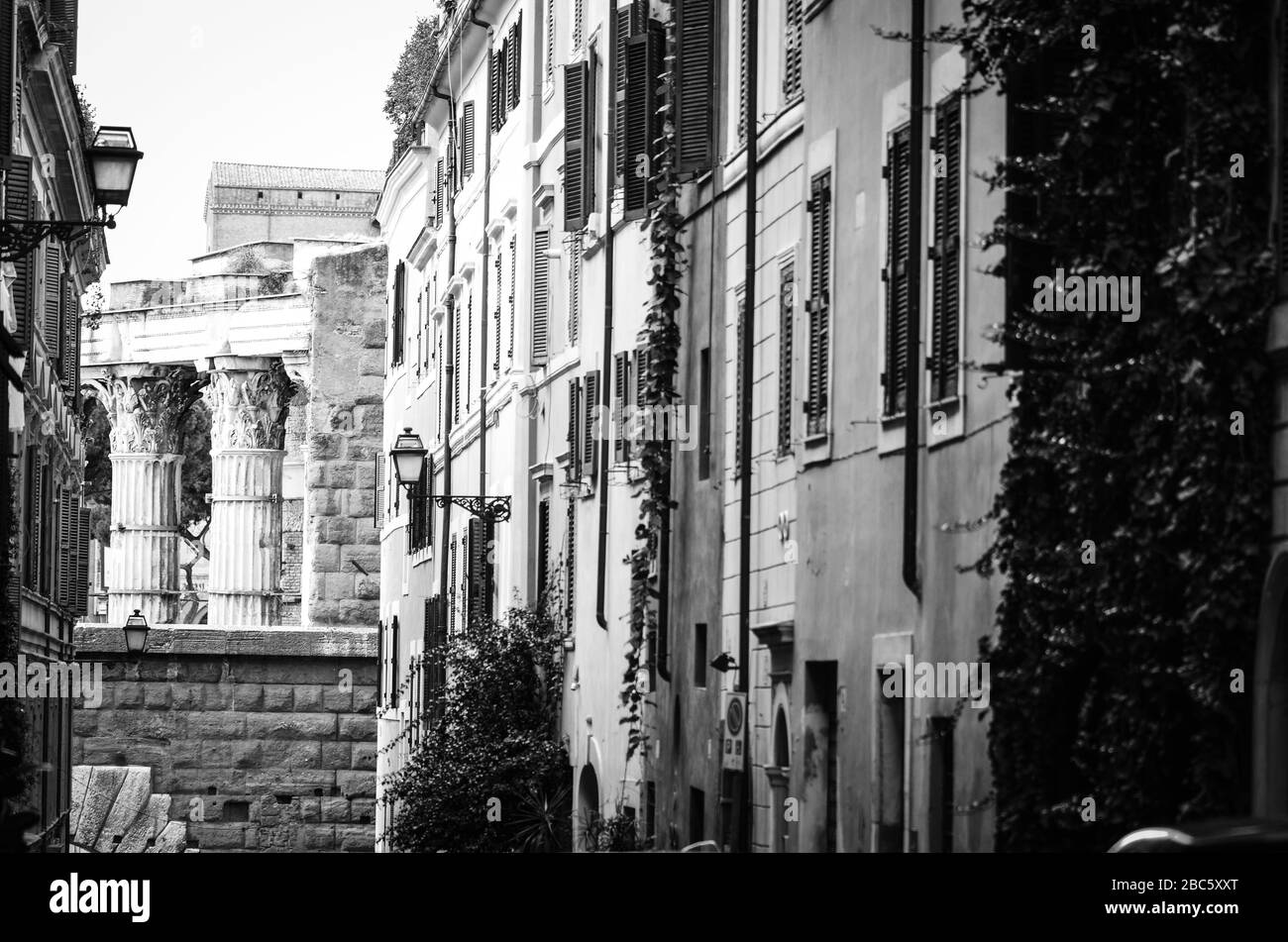 Beautiful rome city view Black and White Stock Photos & Images - Alamy