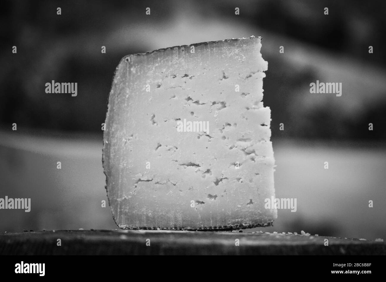 mix of artisanal cheese close up view Stock Photo
