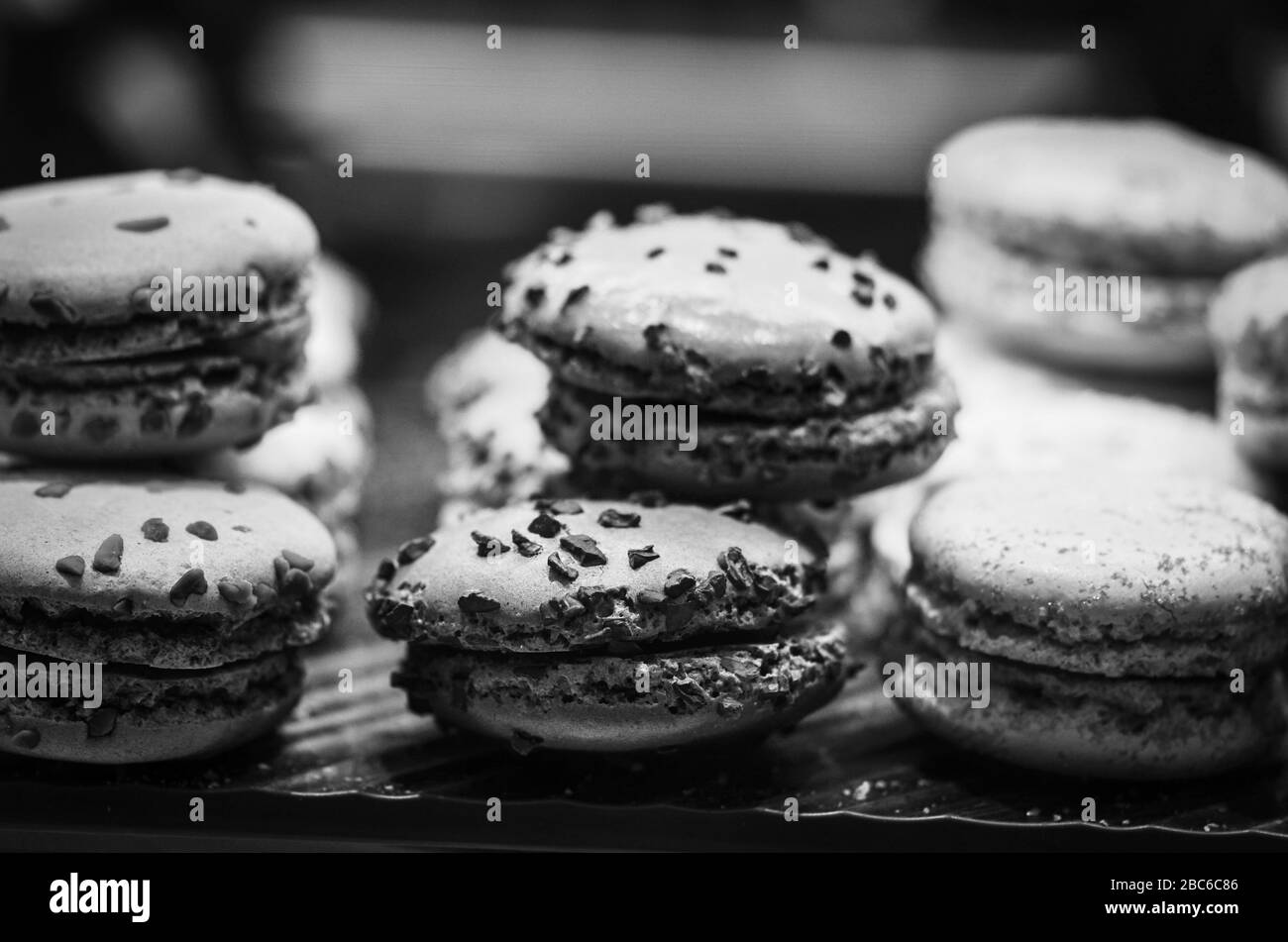 Macarons color pastel Black and White Stock Photos & Images Alamy