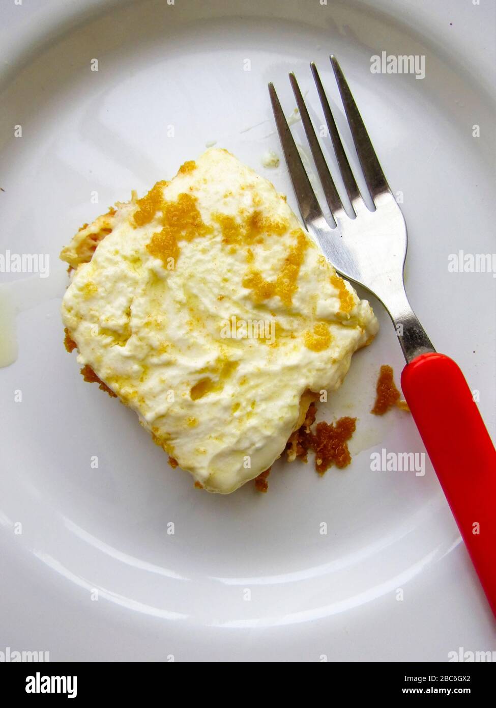 Greek Cuisine. Feta Saganaki. Grilled Feta Cheese, Crete, Greece Stock