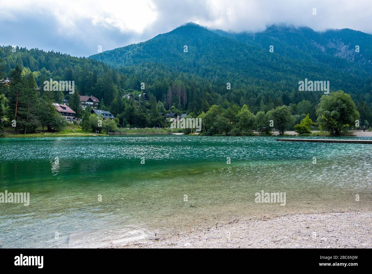 Beautiful lake view in Triglav National Park. Julian Alps, Triglav, Slovenia Stock Photo