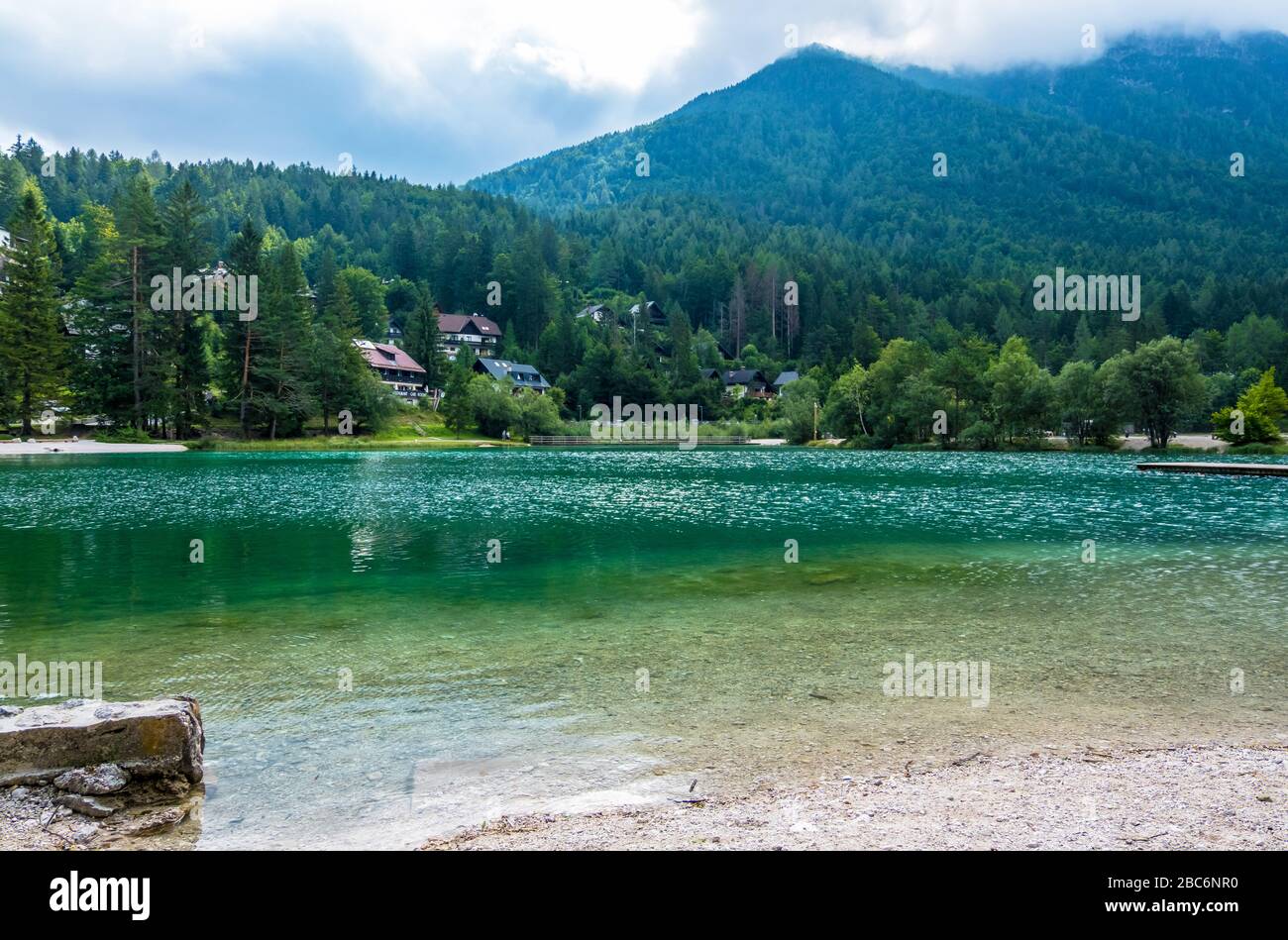 Beautiful lake view in Triglav National Park. Julian Alps, Triglav, Slovenia Stock Photo