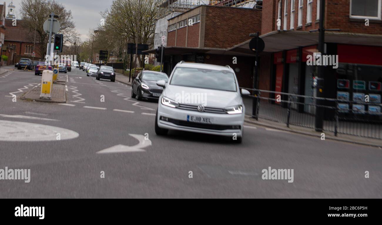 Cars approacing a roundabout hires stock photography and images Alamy