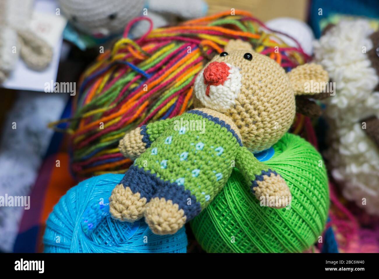 handmade knitted toys