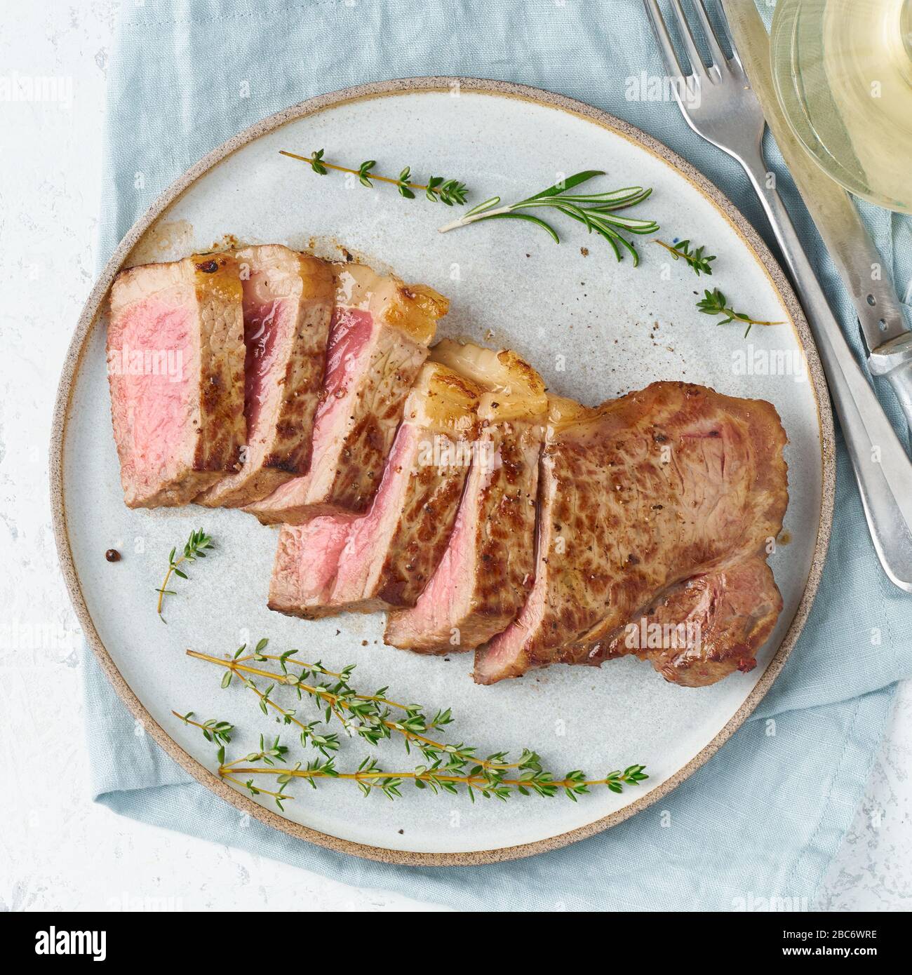 Beef Steak Slice High Resolution Stock Photography and Images Alamy