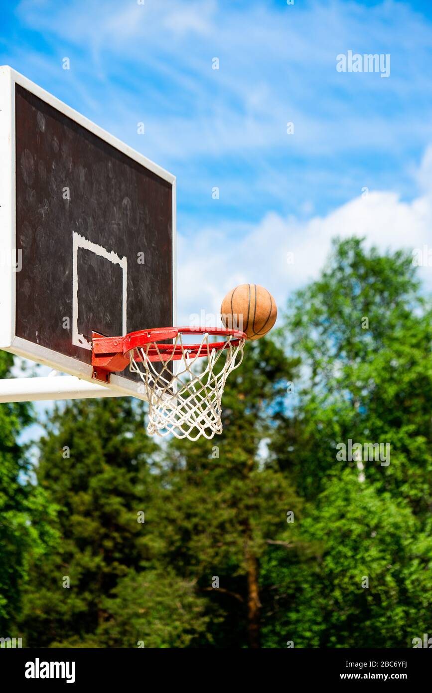 Green Blue Basketball Court High Resolution Stock Photography And Images Alamy