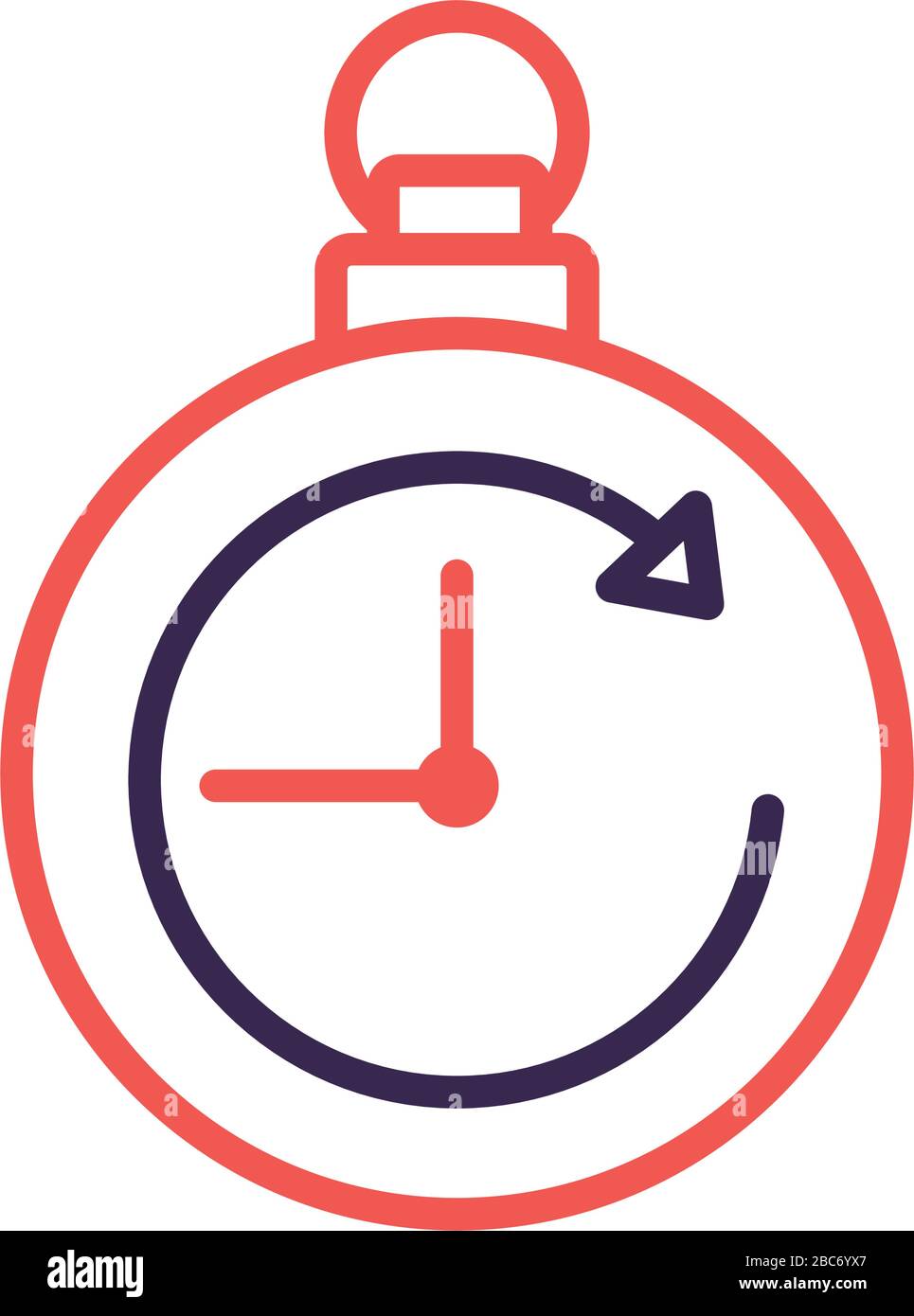 timer chronometer counter line style Stock Vector Image & Art - Alamy