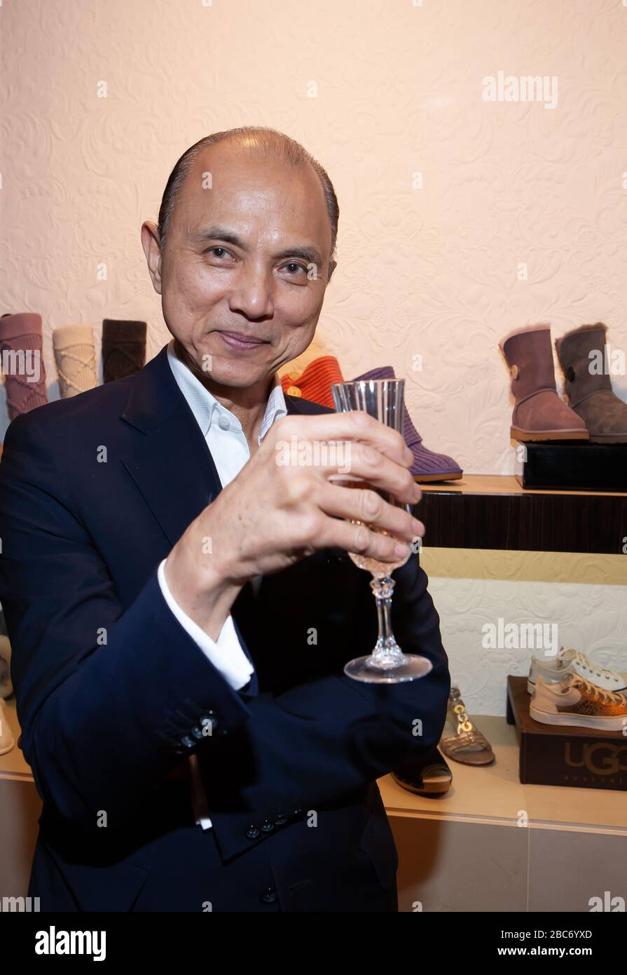 Jimmy Choo is a VIP guest as Davina Shoe Boutique, opens in