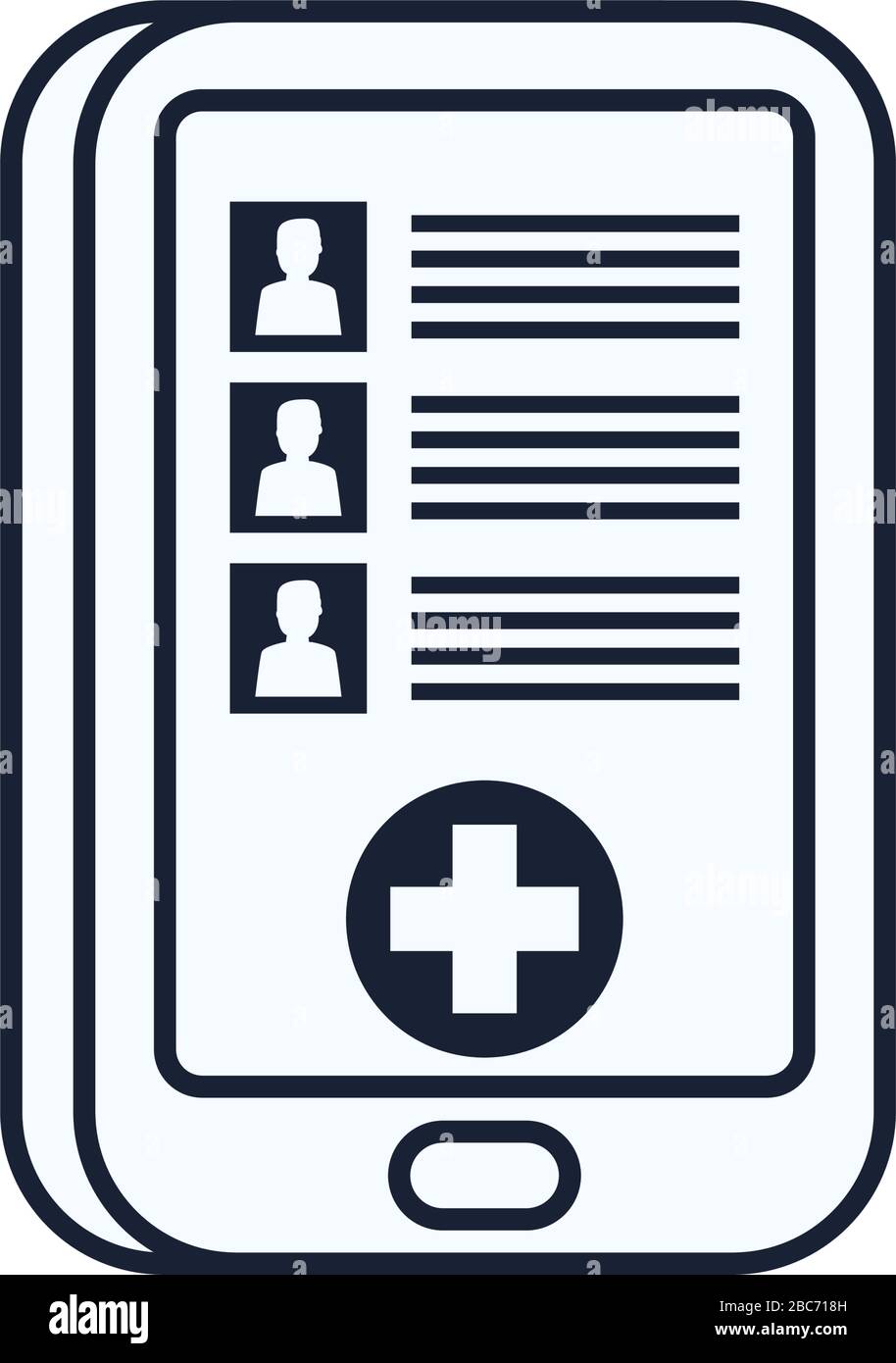 Conversation with cross inisde smartphone line style icon design of ...