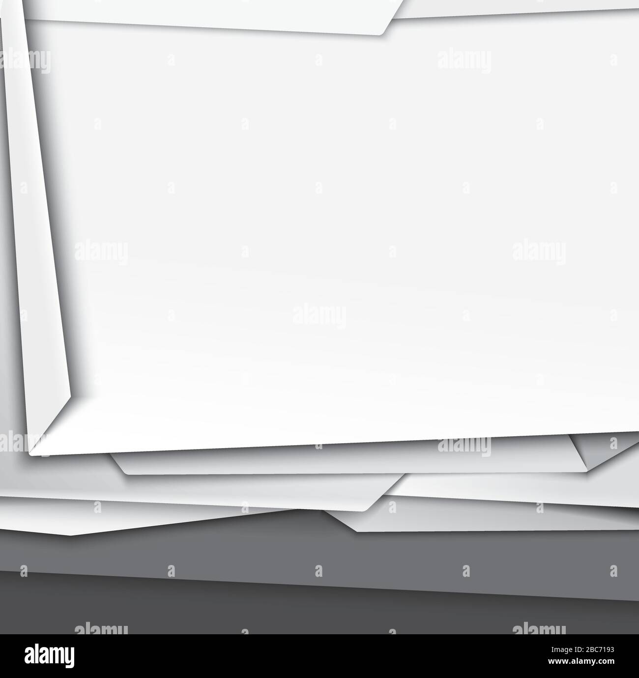 Abstract white paper art design texture background Stock Vector Image