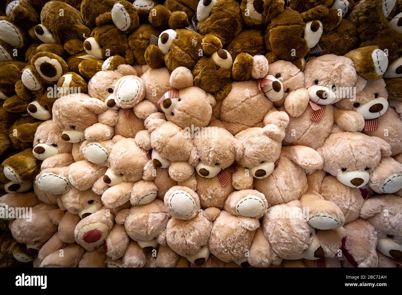 A large pile of teddy bears toys as a background Stock Photo Alamy