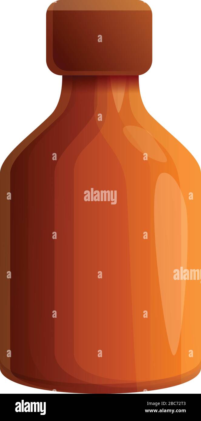 Cough syrup icon. Cartoon of cough syrup vector icon for web design